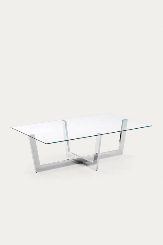 WINNIE TRANSPARENT GLASS COFFEE TABLE