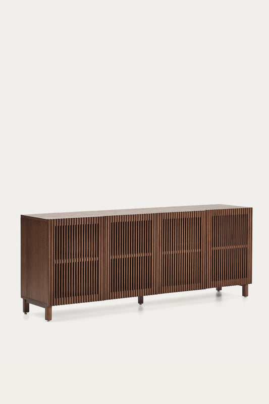 KIRA SIDEBOARD IN OAK VENEER AND SOLID OAK WOOD WITH WALNUT FINISH