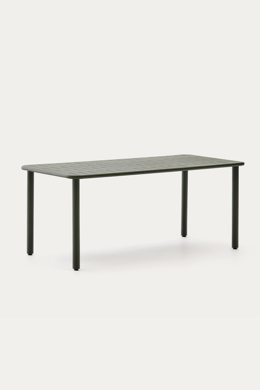 GAIA OUTDOOR TABLE IN GREEN GALVANISED STEEL