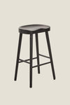 BLACK OAK WOOD WAVE STOOL