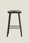 BLACK OAK WOOD WAVE STOOL