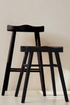 BLACK OAK WOOD WAVE STOOL