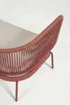 ELIZA 2 SEATER SOFA IN RED CORD WITH GALVANISED STEEL LEGS