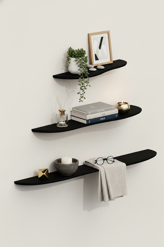BLACK OAK WOOD SHELF