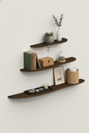DARK BROWN OAK WOOD SHELF