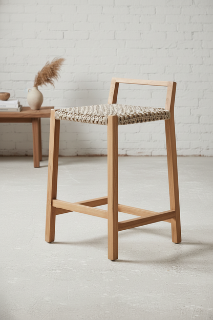 ROLA SOLID TEAK WOOD STOOL