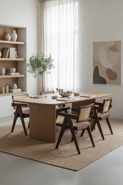 LITTO NATURAL OAK DINING TABLE