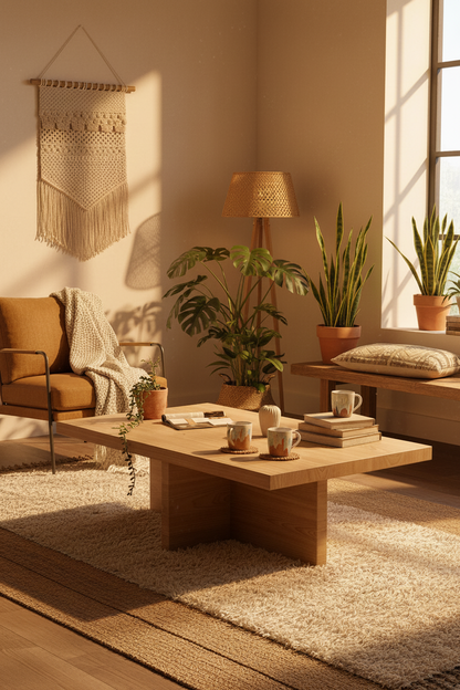 LENA NATURAL OAK COFFEE TABLE