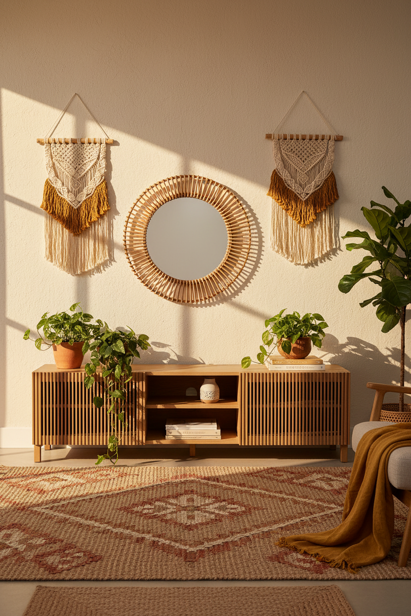 KIRA 2-DOOR TV STAND IN SOLID OAK WOOD AND OAK VENEER