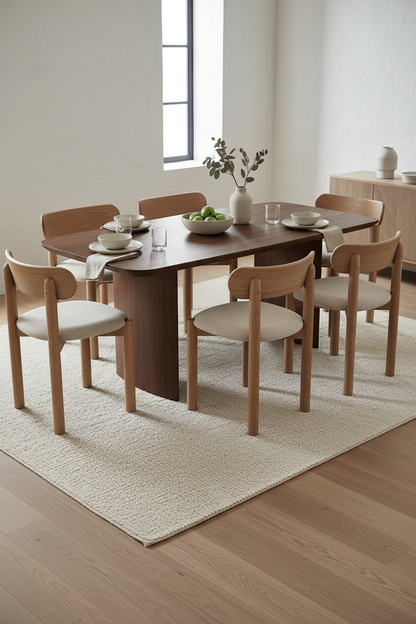 LITTO WALNUT DINING TABLE