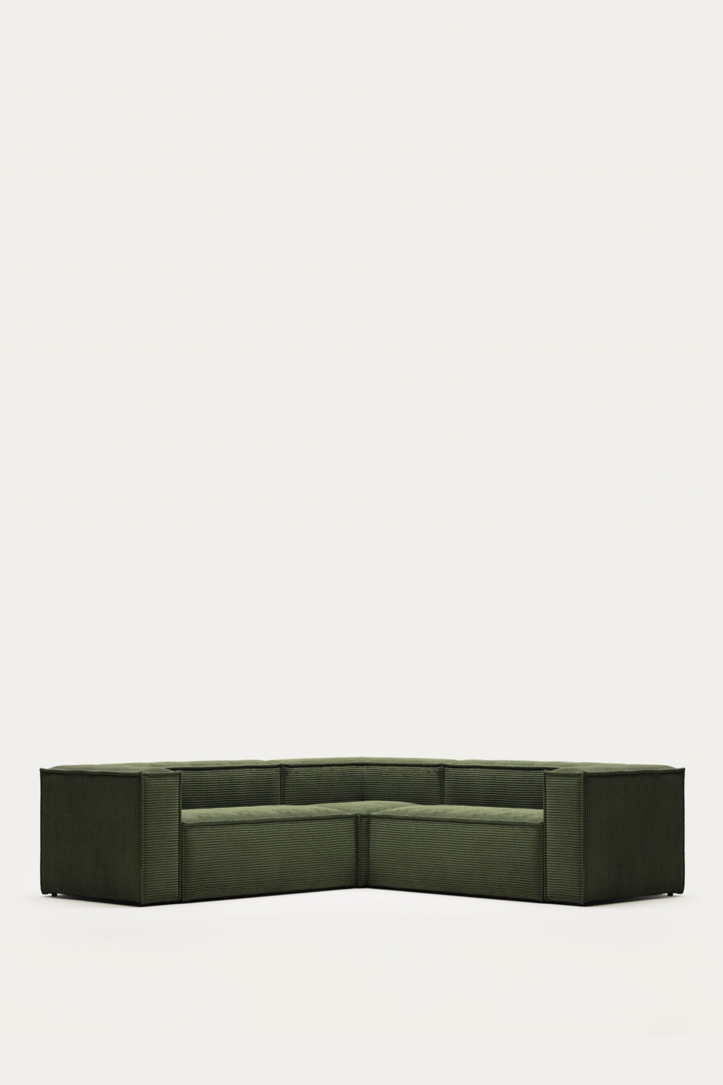 LILY 4 SEATER CORNER SOFA IN GREEN