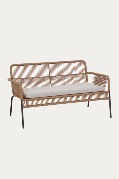 HANNAH 2 SEATER STACKABLE SOFA IN BEIGE CORD