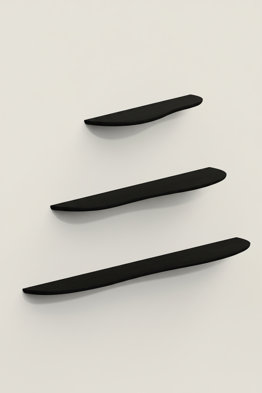 BLACK OAK WOOD SHELF