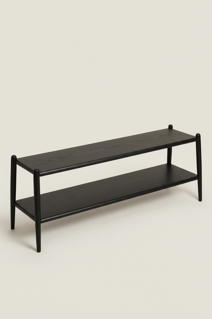 BROOKE BLACK OAK WOOD BENCH