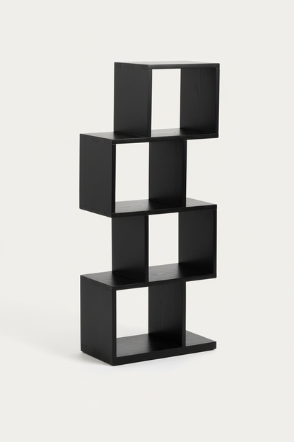 AROBA BLACK SHELVING UNIT