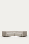 LILY 4 SEATER CORNER SOFA IN BEIGE