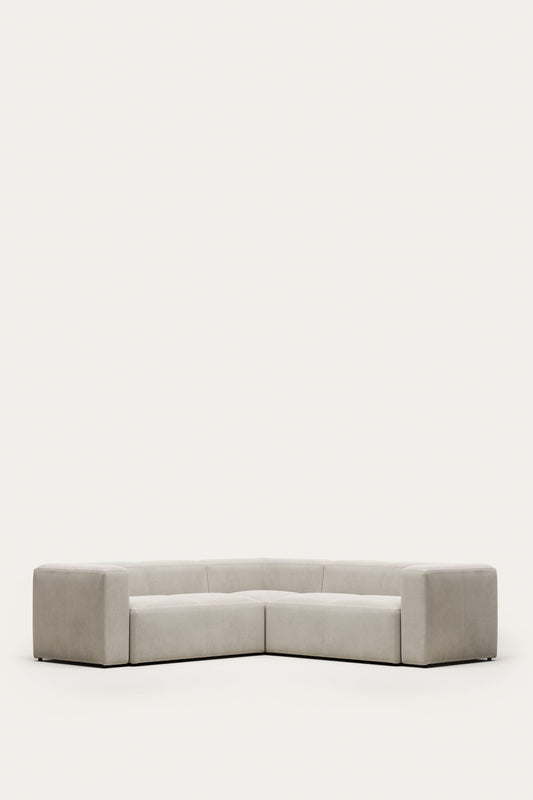 LILY 4 SEATER CORNER SOFA IN BEIGE