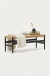 BELLA BLACK OAK WOOD BENCH