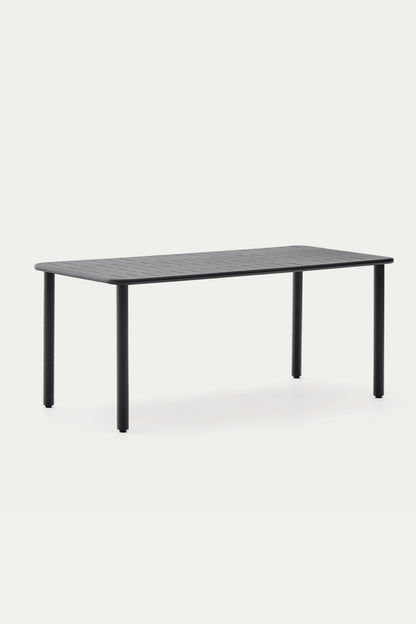 GAIA OUTDOOR TABLE IN DARK GREY GALVANISED STEEL