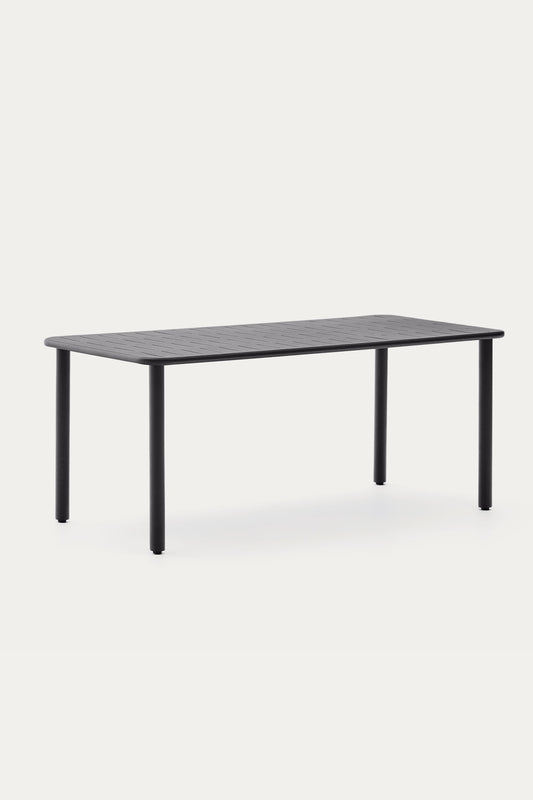 GAIA OUTDOOR TABLE IN DARK GREY GALVANISED STEEL