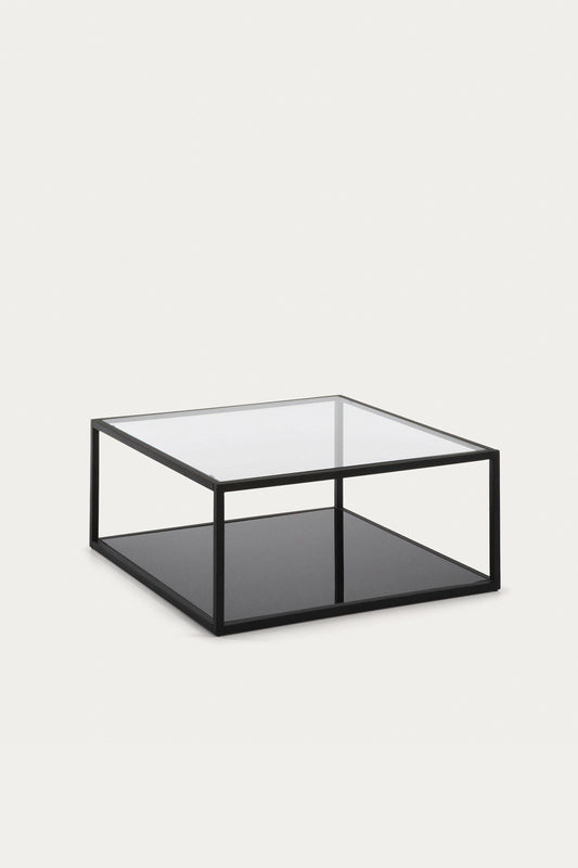 LIVIA BLACK SQUARE COFFEE TABLE