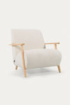 ALICICA ARMCHAIR IN WHITE FLEECE