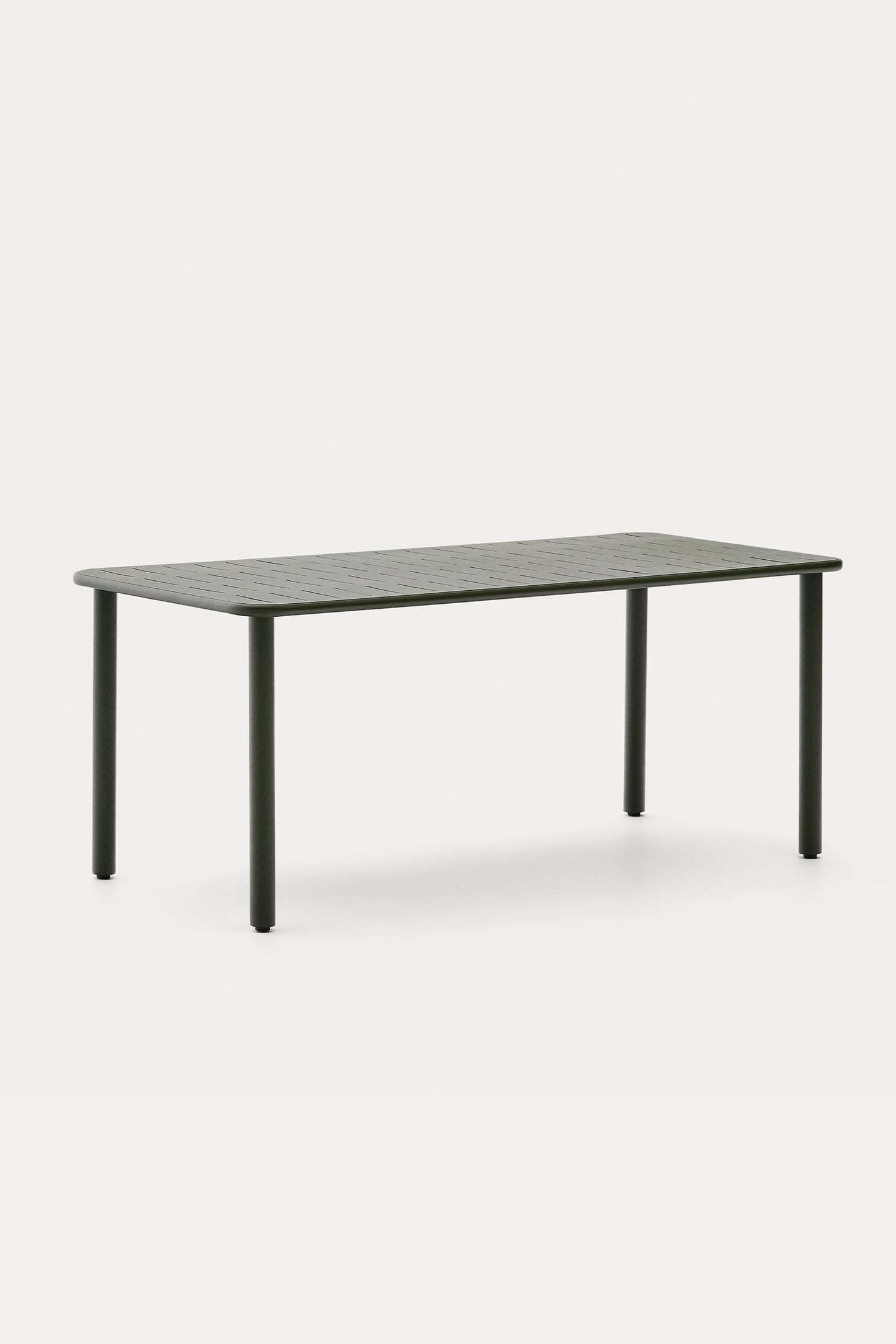 GAIA OUTDOOR TABLE IN GREEN GALVANISED STEEL