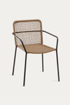 STELLA STACKABLE CHAIR IN BEIGE CORD WITH GALVANISED STEEL