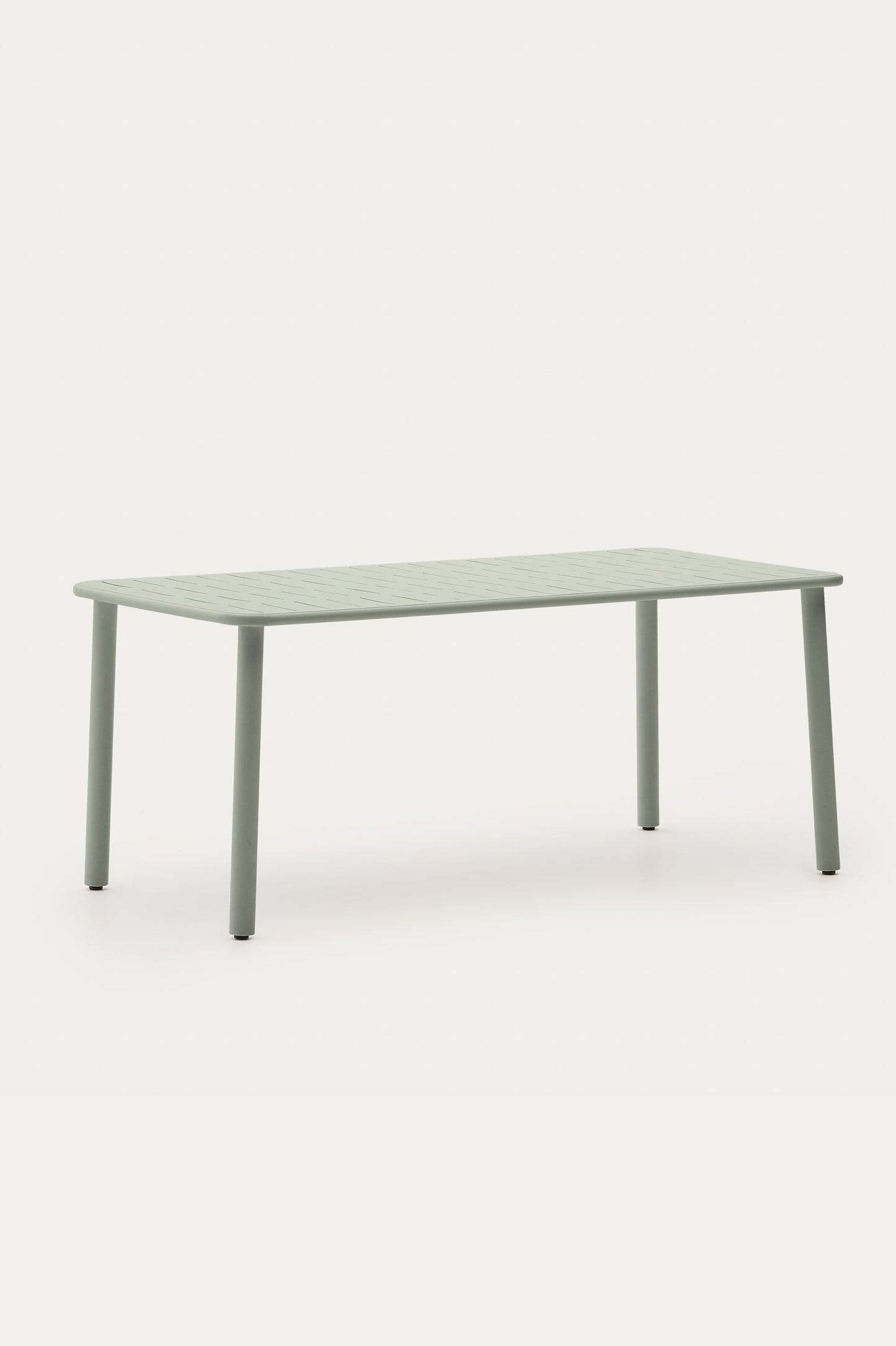 GAIA OUTDOOR TABLE IN TURQUOISE GALVANISED STEEL
