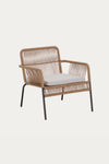 HANNAH STACKABLE ARMCHAIR IN BEIGE CORD