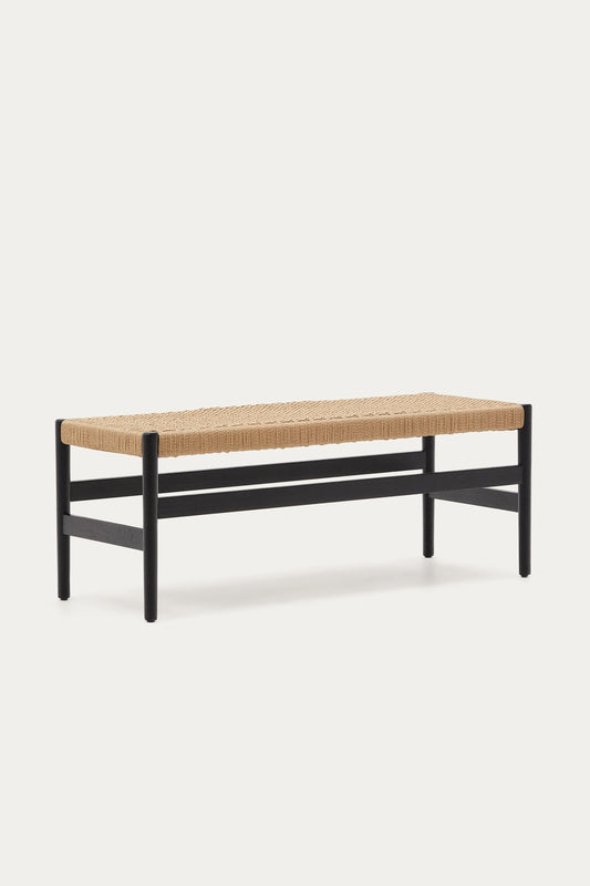 BELLA BLACK OAK WOOD BENCH