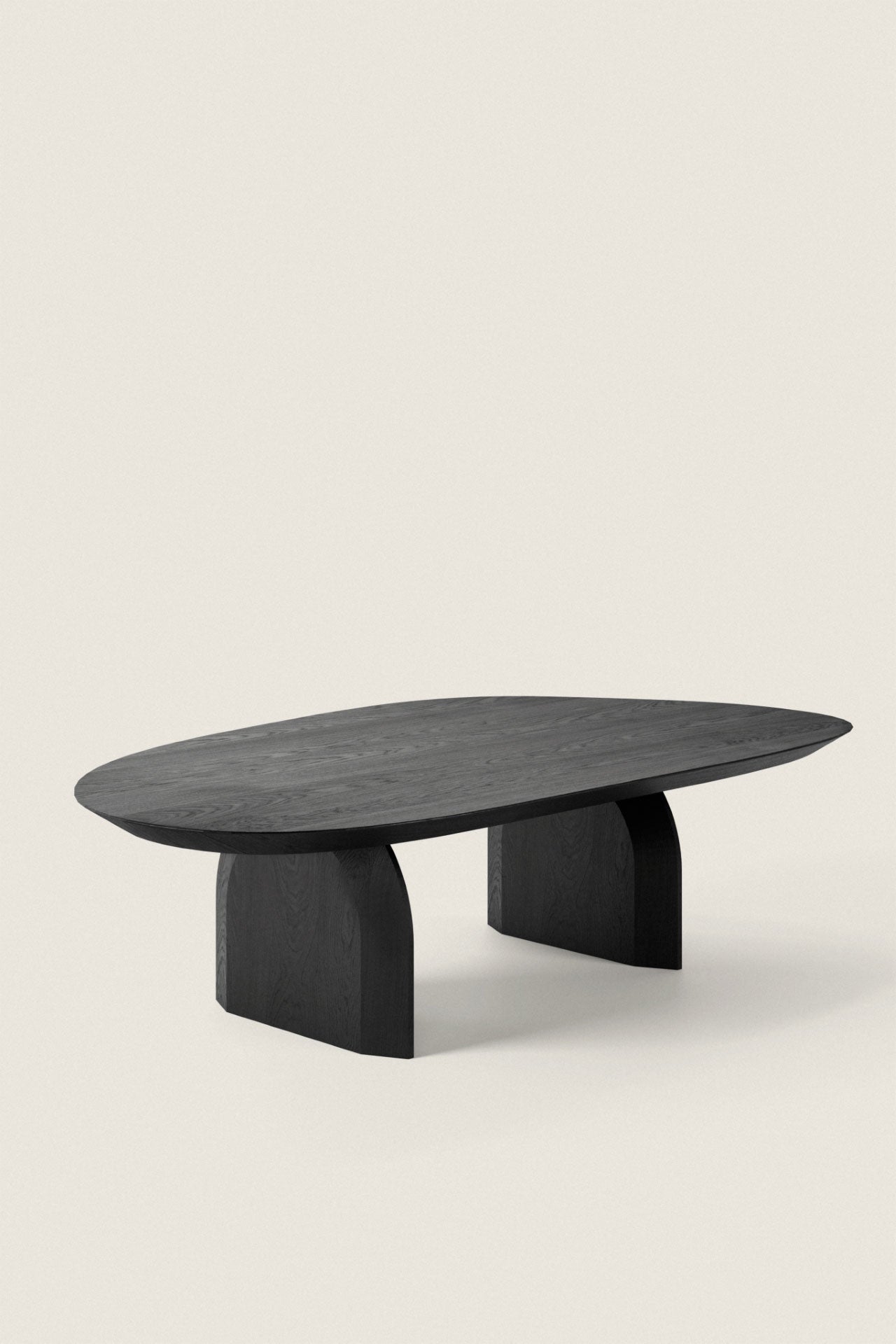 CALLA NATURAL OAK COFFEE TABLE IN BLACK