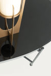 FREYA BLACK GLASS COFFEE TABLE