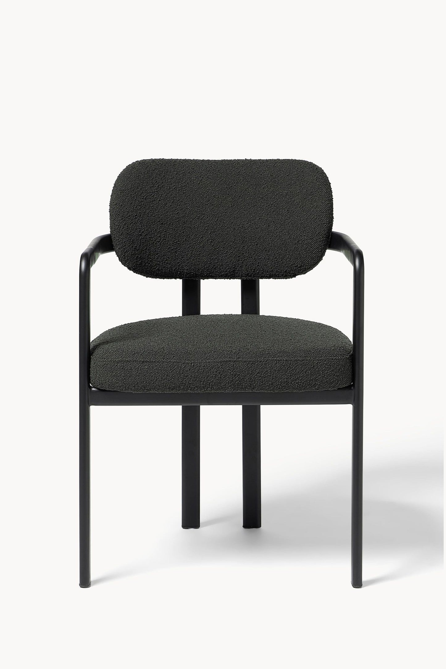 RUBY BLACK BOUCLÉ ARMCHAIR