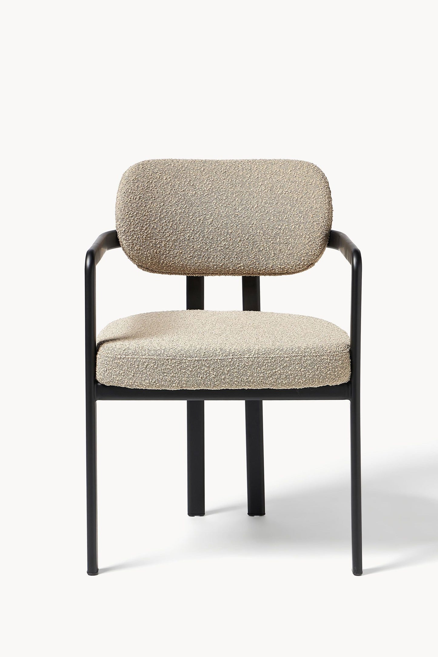 RUBY BEIGE BOUCLÉ ARMCHAIR