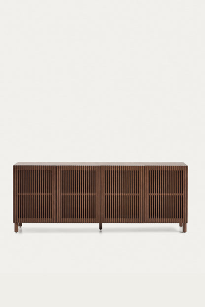 KIRA SIDEBOARD IN OAK VENEER AND SOLID OAK WOOD WITH WALNUT FINISH