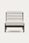 ZOE WHITE BOUCLE ARMCHAIR