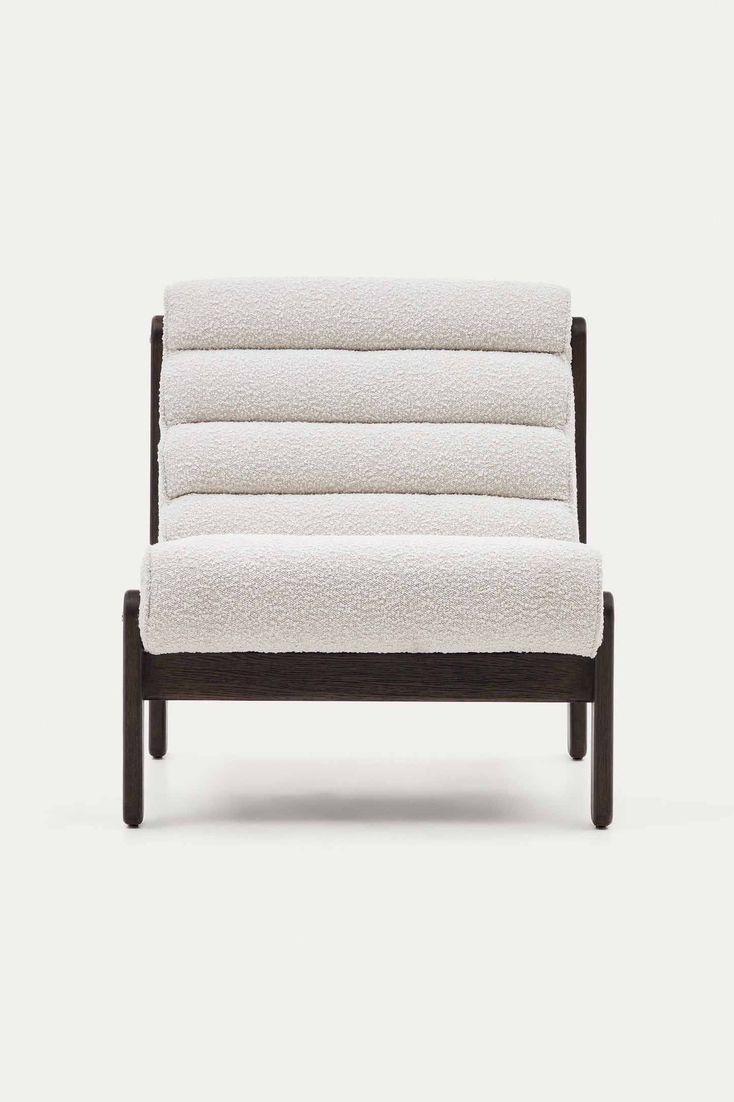 ZOE WHITE BOUCLE ARMCHAIR