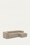 LILY 4 SEATER SOFA WITH RIGHT-HAND CHAISE LONGUE IN BEIGE