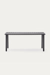 GAIA OUTDOOR TABLE IN DARK GREY GALVANISED STEEL