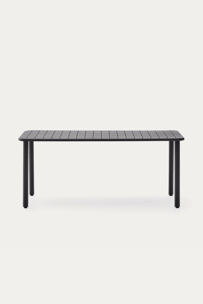 GAIA OUTDOOR TABLE IN DARK GREY GALVANISED STEEL