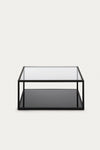 LIVIA BLACK SQUARE COFFEE TABLE