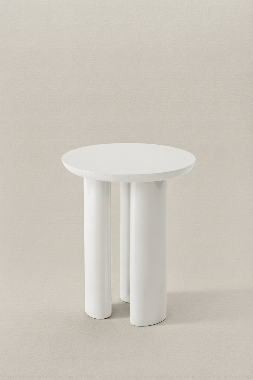JA3 WHITE SIDE TABLE