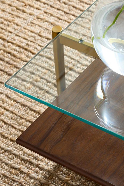 NOLA MID-CENTURY WALNUT COFFEE TABLE