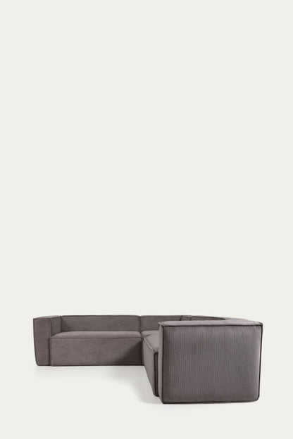 LILY 4 SEATER CORNER SOFA IN GREY