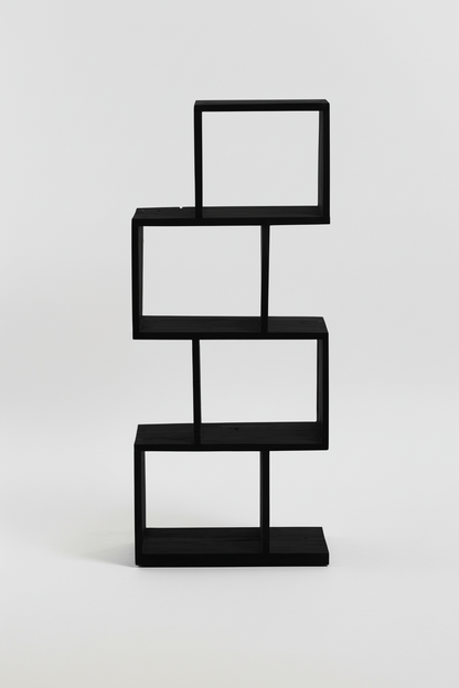 AROBA BLACK SHELVING UNIT