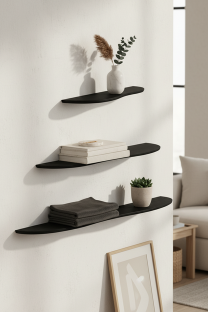 BLACK OAK WOOD SHELF