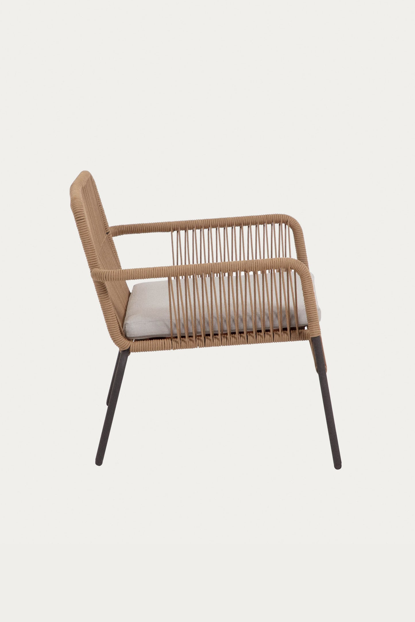 HANNAH STACKABLE ARMCHAIR IN BEIGE CORD