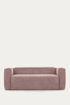 LILY 3 SEATER SOFA IN PINK