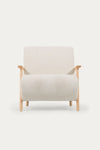 ALICICA ARMCHAIR IN WHITE FLEECE